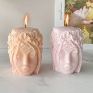 Goddess Head Silicone Candle Mold