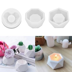 3D Silicone Molds for Epoxy Resin Succulent Flower Pot