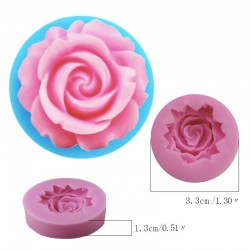 3D Flat Rose Mold