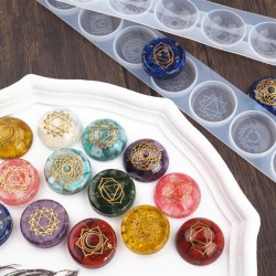 Seven Chakras Semicircle Hemisphere Mold