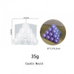 Pyramid Bubble Candle Mold