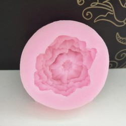 Flat Round with Peony Mold