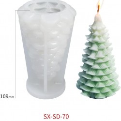 Christmas Tree Candle Mold Soap Mold 