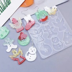 DIY Christams Silicone Pendant Molds