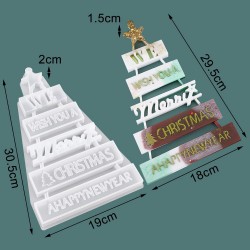 We Wish You A Merry Christmas Silicone Mold