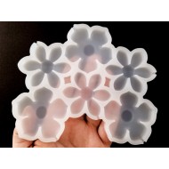 Assorted Flower Lollipop Silicone Mold