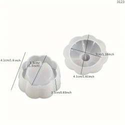 Flower Shaped Candle Jar Resin Mold