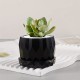 Round Rhombus Faceted Pot Mold