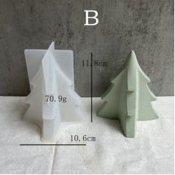3D christmas Tree Candle Mold 