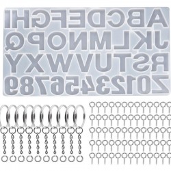 Letter Number Keychain Pendant Silicone Mould