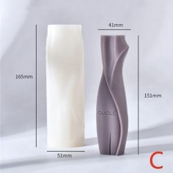 Abstract Shape Candle Mold