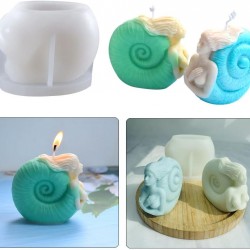 Conch Girl Shape Candle  soap Mold