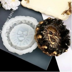 Skull Silicone Ashtray Mold