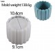 Stripe Pot Candle Holder Mold