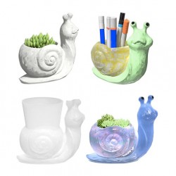 Snail Vase Holder Silicone Mold