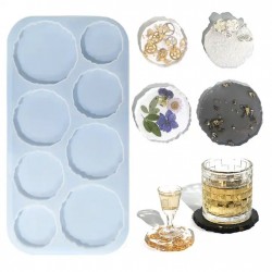 Irregular Round coaster Mold 