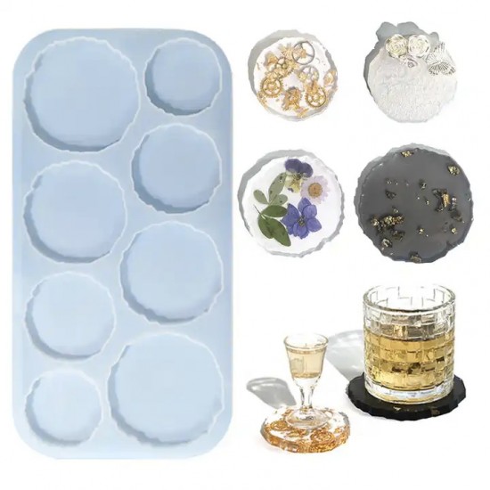 Irregular Round coaster Mold 