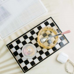 Plaid Shape Resin Tray Mold