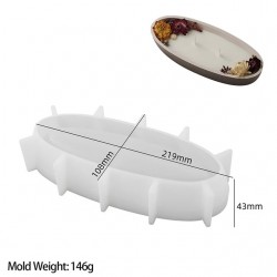Oval Candle Boat Jar Mold