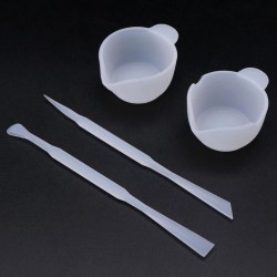 4Pcs Reusable Silicone Resin Mixing Cups