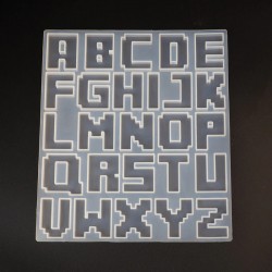 Pixel Alphabet silicone mold