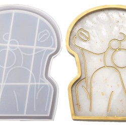 Girl Model Abstract Dish Plate Mold