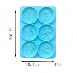Flower Lady Round Mold