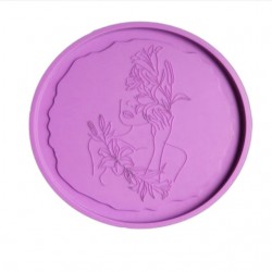 Flower Lady Coaster Mold 2