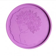 Flower Lady Coaster Mold 3