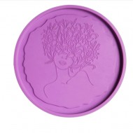 Flower Lady Coaster Mold 4