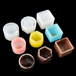 3Pcs/Set Resin Mold Flowerpot/ T.light