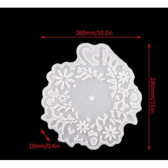 Floral Clock Mold