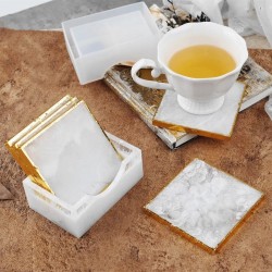 Square Coaster With Coaster Storage Box Mold