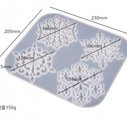 Snowflake Coaster Silicone Mold