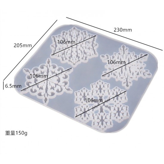 Snowflake Coaster Silicone Mold