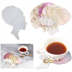 Woman Head Coaster Mold
