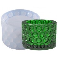 Polka dot Round storage / Tlight Mold