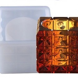 Polka dot Square storage / Tlight Mold