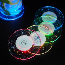 Luminous Coaster Cover Box Mirror Silicone Mold