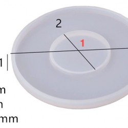 Luminous Coaster Cover Box Mirror Silicone Mold