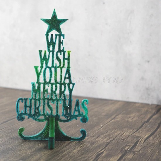 Merry Christmas Home Decor Silicone Mold