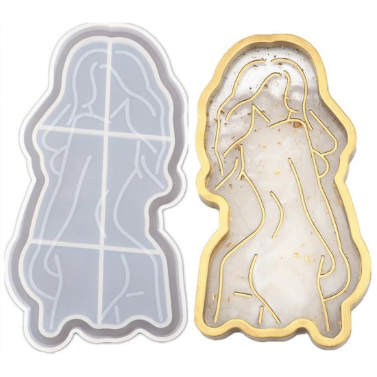 Girl Model Body Abstract Dish Mold 2