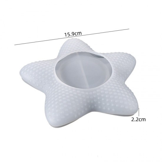Wave Dot Starfish Jewelry Dish Silicone Mold