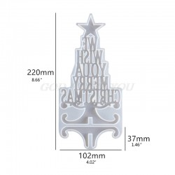 Merry Christmas Home Decor Silicone Mold