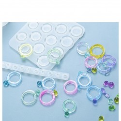Crystal Epoxy Resin Mold Faceted Gem Ring Mold