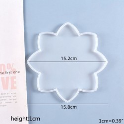 Lotus Coaster Tray Cup Mat Silicone Mold