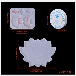Lotus Wind Chime Silicone Mold