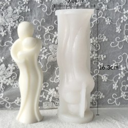 Lovers Hug Statue Silicone Candle Mold