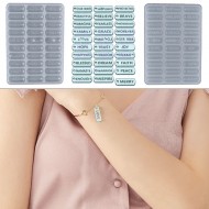 English Inspirational Pendant Bracelet Jewelry Silicone Mold