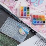  Paint Tray Box Keychain Pendant Mold